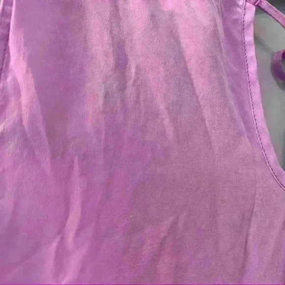 Lilly Pulitzer Silk Purple Sleeveless Blouse with Decorative Neck Size XS - Picture 4 of 10